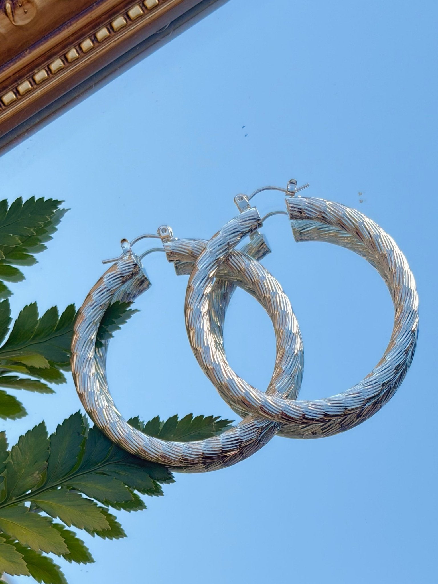 Silver Starlight Hoop Earrings - Jessi Jayne Boutique