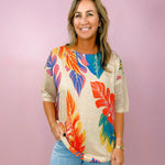 Palm Parade Knit Top - Jessi Jayne Boutique