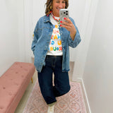 Everyday Ease Denim Shirt Top - Jessi Jayne Boutique