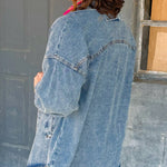 Everyday Ease Denim Shirt Top - Jessi Jayne Boutique