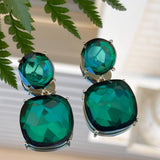 Emerald Radiance Statement Earrings - Jessi Jayne Boutique