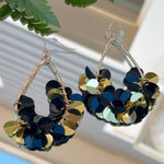 Midnight Sequin Hoop Earrings - Jessi Jayne Boutique