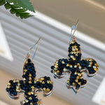 Midnight Fleur Statement Earrings - Jessi Jayne Boutique