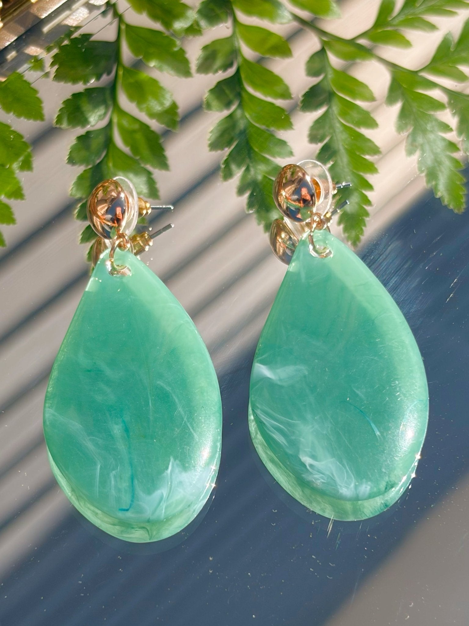 Jade Breeze Teardrop Earrings - Jessi Jayne Boutique