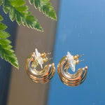 Medium Bold Classic Gold Hoop Earrings - Jessi Jayne Boutique