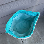 BEACH Pink Striped Pattern Summer Tote Bag - Jessi Jayne Boutique