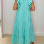 Seaside Scallop Tiered Maxi Dress - Jessi Jayne Boutique