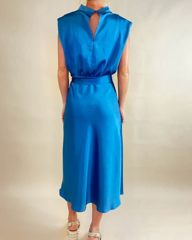 Polished Poise Mock Neck Midi Dress - Jessi Jayne Boutique
