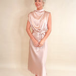 Polished Poise Mock Neck Midi Dress - Jessi Jayne Boutique