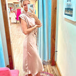 Polished Poise Mock Neck Midi Dress - Jessi Jayne Boutique