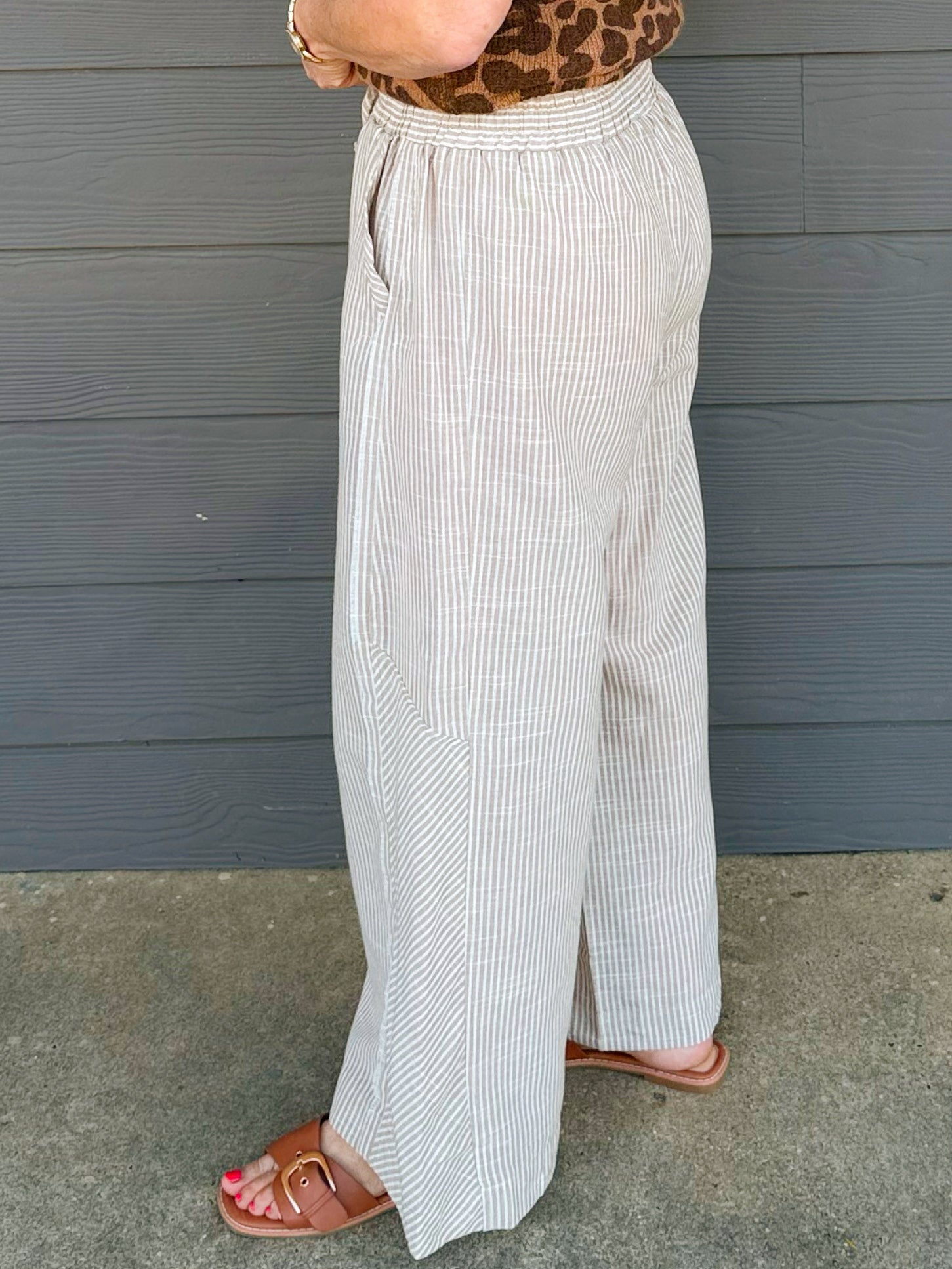 Sandbar Stripe Linen Pants - Jessi Jayne Boutique
