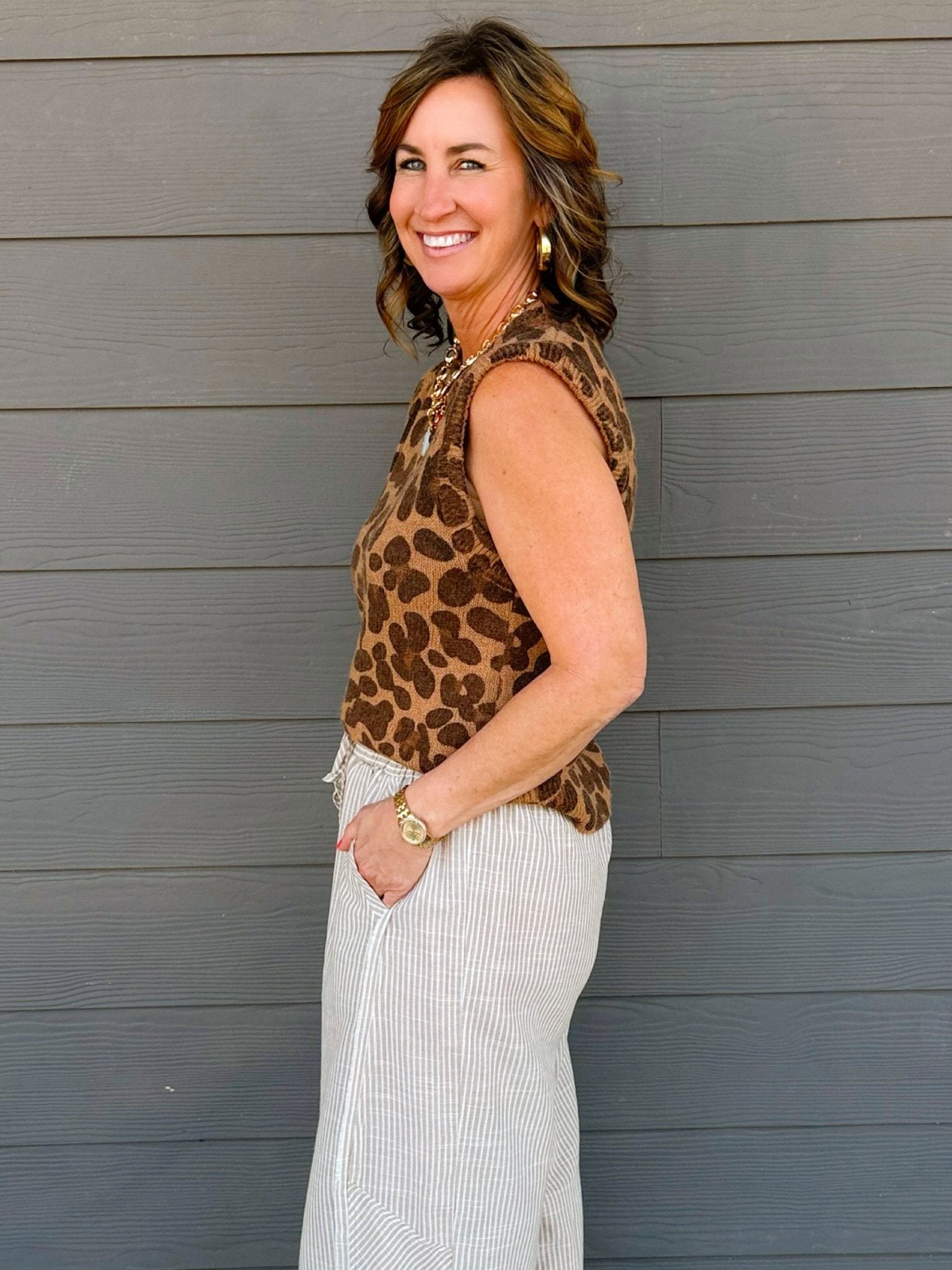 Wild Intentions Sweater Vest Top - Jessi Jayne Boutique