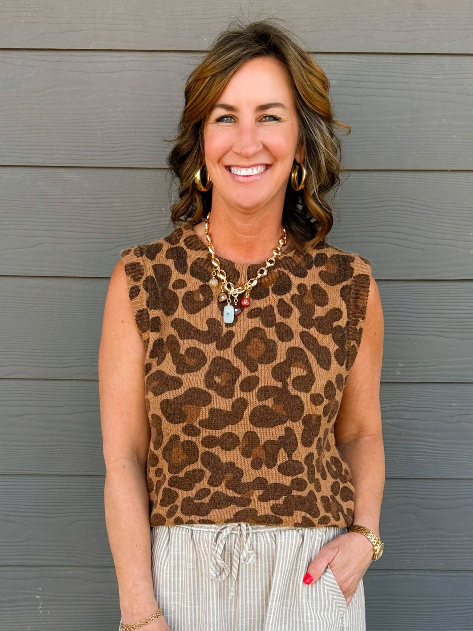 Wild Intentions Sweater Vest Top - Jessi Jayne Boutique