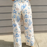Seaside Sketch Button Down Top and Pant Set - Jessi Jayne Boutique