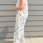 Seaside Sketch Button Down Top and Pant Set - Jessi Jayne Boutique