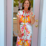 Painted Garden Button Down Dress - Jessi Jayne Boutique