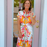 Painted Garden Button Down Dress - Jessi Jayne Boutique