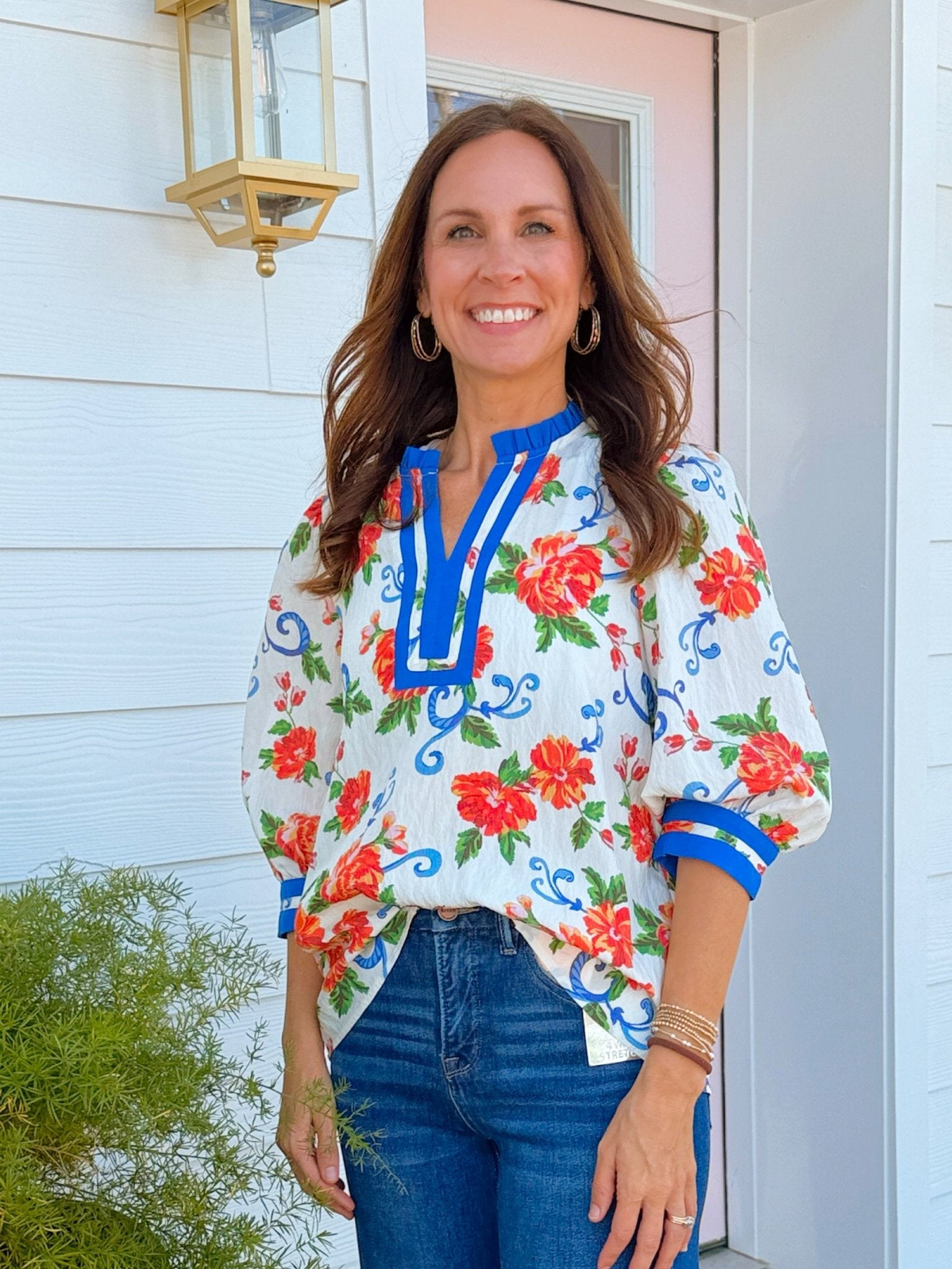 Where Bold Blooms Blouse - Jessi Jayne Boutique