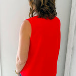 Seaside Statement Sleeveless Top - Jessi Jayne Boutique