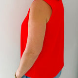 Seaside Statement Sleeveless Top - Jessi Jayne Boutique