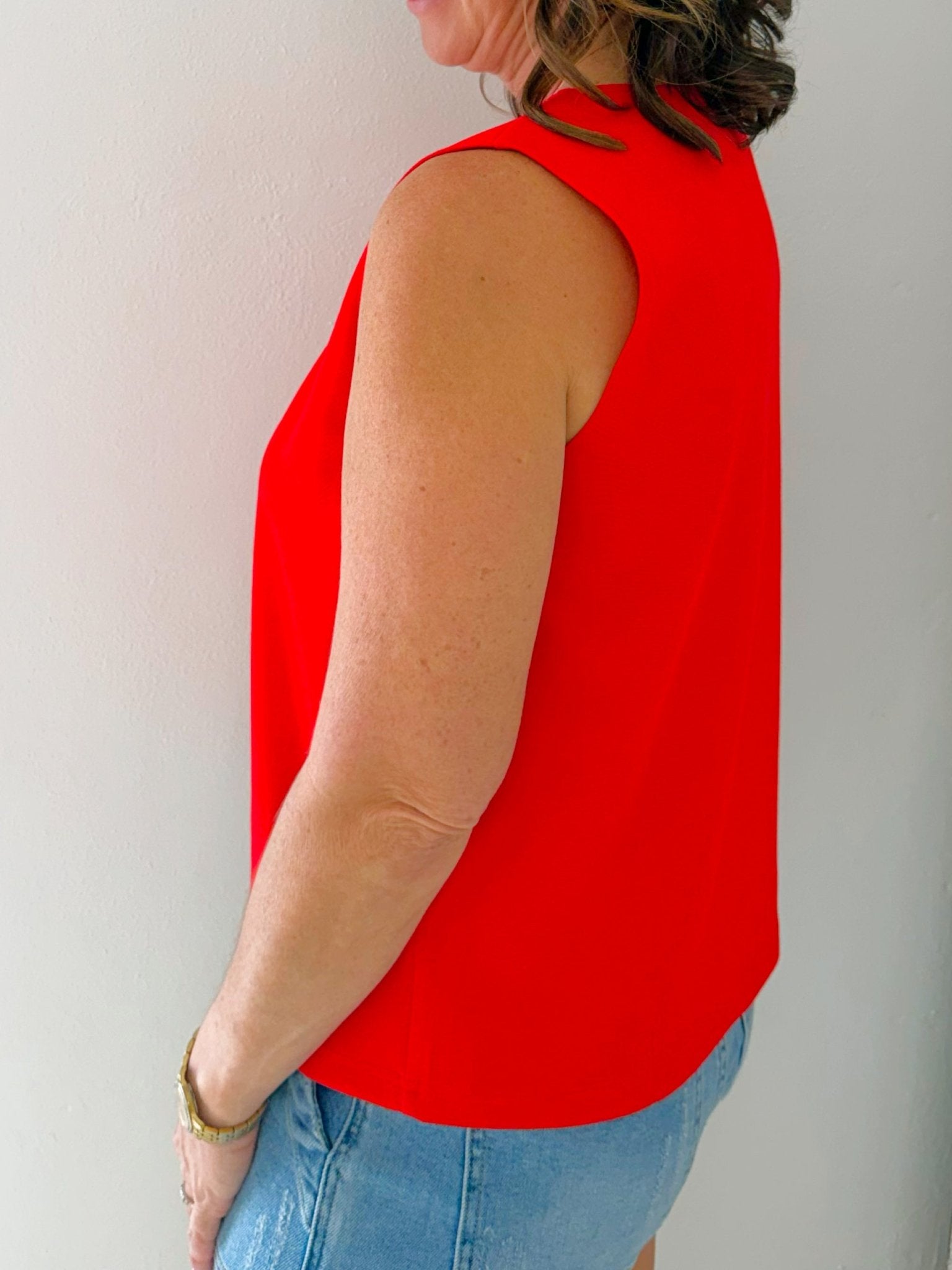 Seaside Statement Sleeveless Top - Jessi Jayne Boutique