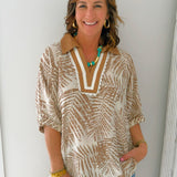Palm Retreat Dolman Top - Jessi Jayne Boutique