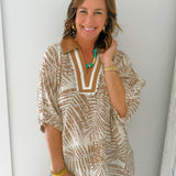Palm Retreat Dolman Top - Jessi Jayne Boutique