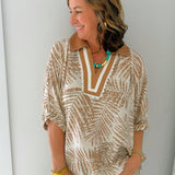 Palm Retreat Dolman Top - Jessi Jayne Boutique