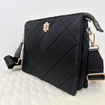 Ariana Black Nylon Crossbody Purse - Jessi Jayne Boutique