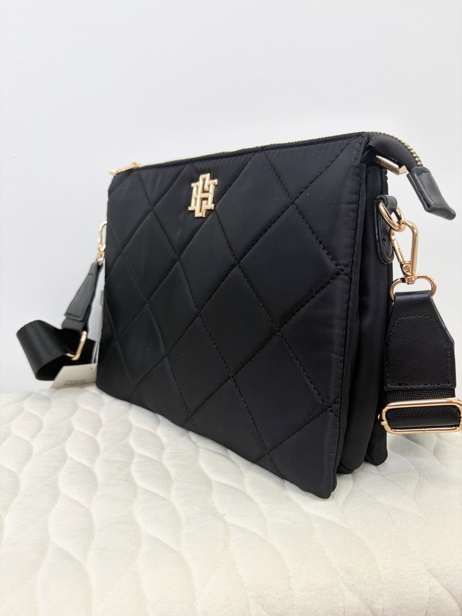 Ariana Black Nylon Crossbody Purse - Jessi Jayne Boutique