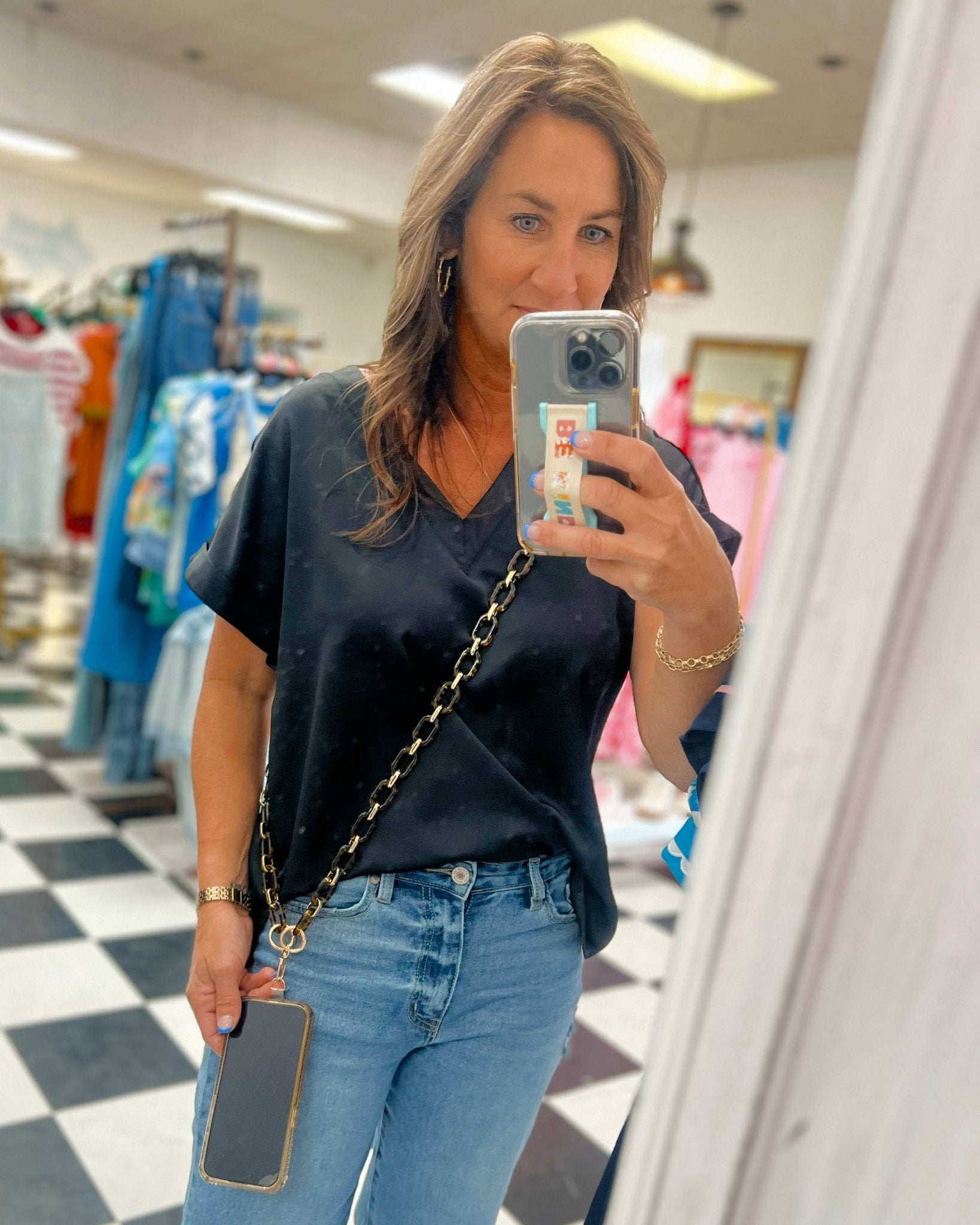 Chain Link Phone Strap - Jessi Jayne Boutique