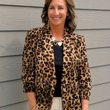 Wild Instinct Leopard Blazer - Jessi Jayne Boutique
