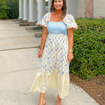 Meadow Song Smocked Midi Dress - Jessi Jayne Boutique