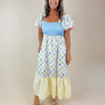 Meadow Song Smocked Midi Dress - Jessi Jayne Boutique