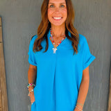Ocean Breeze V - Neck Top - Jessi Jayne Boutique