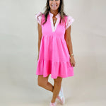 Poppy Stripe Ruffle Tiered Dress - Jessi Jayne Boutique