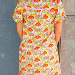 Petal Pop Notch Neck Dress - Jessi Jayne Boutique