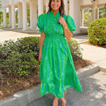 Summer Tropics Ruffle Midi Dress - Jessi Jayne Boutique