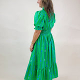 Summer Tropics Ruffle Midi Dress - Jessi Jayne Boutique