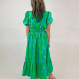 Summer Tropics Ruffle Midi Dress - Jessi Jayne Boutique