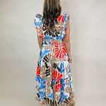 Wild Bloom Smocked Midi Dress - Jessi Jayne Boutique