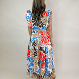 Wild Bloom Smocked Midi Dress - Jessi Jayne Boutique