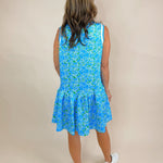 Key Lime Pop Leaf Print Dress - Jessi Jayne Boutique