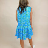 Key Lime Pop Leaf Print Dress - Jessi Jayne Boutique