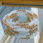 Crystal & Gold Stretch Bracelet Set - Jessi Jayne Boutique