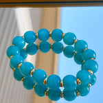 Seafoam Stone Stretch Bracelet - Jessi Jayne Boutique