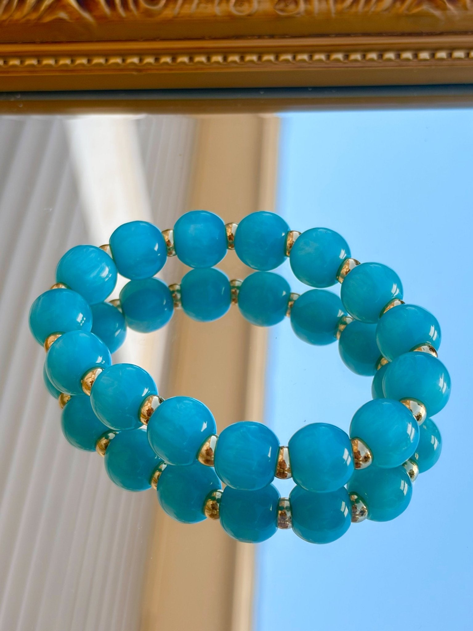 Seafoam Stone Stretch Bracelet - Jessi Jayne Boutique