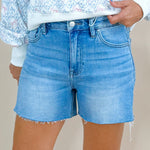 Risen Medium Cut to the Chase Denim Shorts - Jessi Jayne Boutique