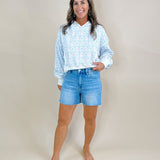 Risen Medium Cut to the Chase Denim Shorts - Jessi Jayne Boutique