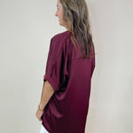 Harvest Hues Luxe Drape V - Neck Top - Jessi Jayne Boutique